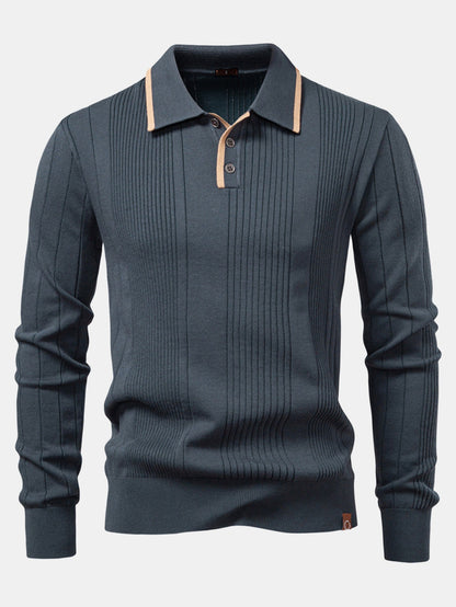 Set Stripe Jacquard Polo