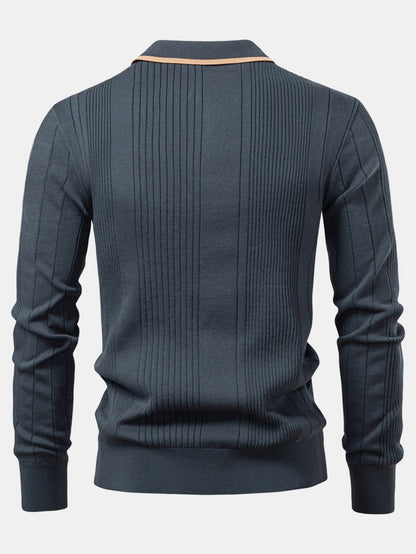 Set Stripe Jacquard Polo