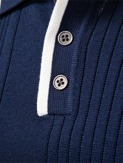 Set Stripe Jacquard Polo