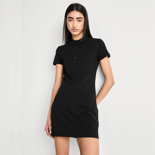The Classic Polo Mini Dress Black