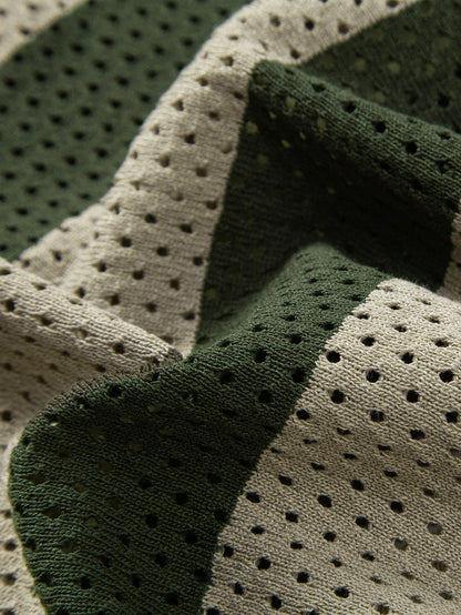Set Eyelet Zip Linen