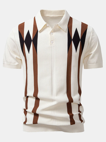 Set Geo Knit Polo