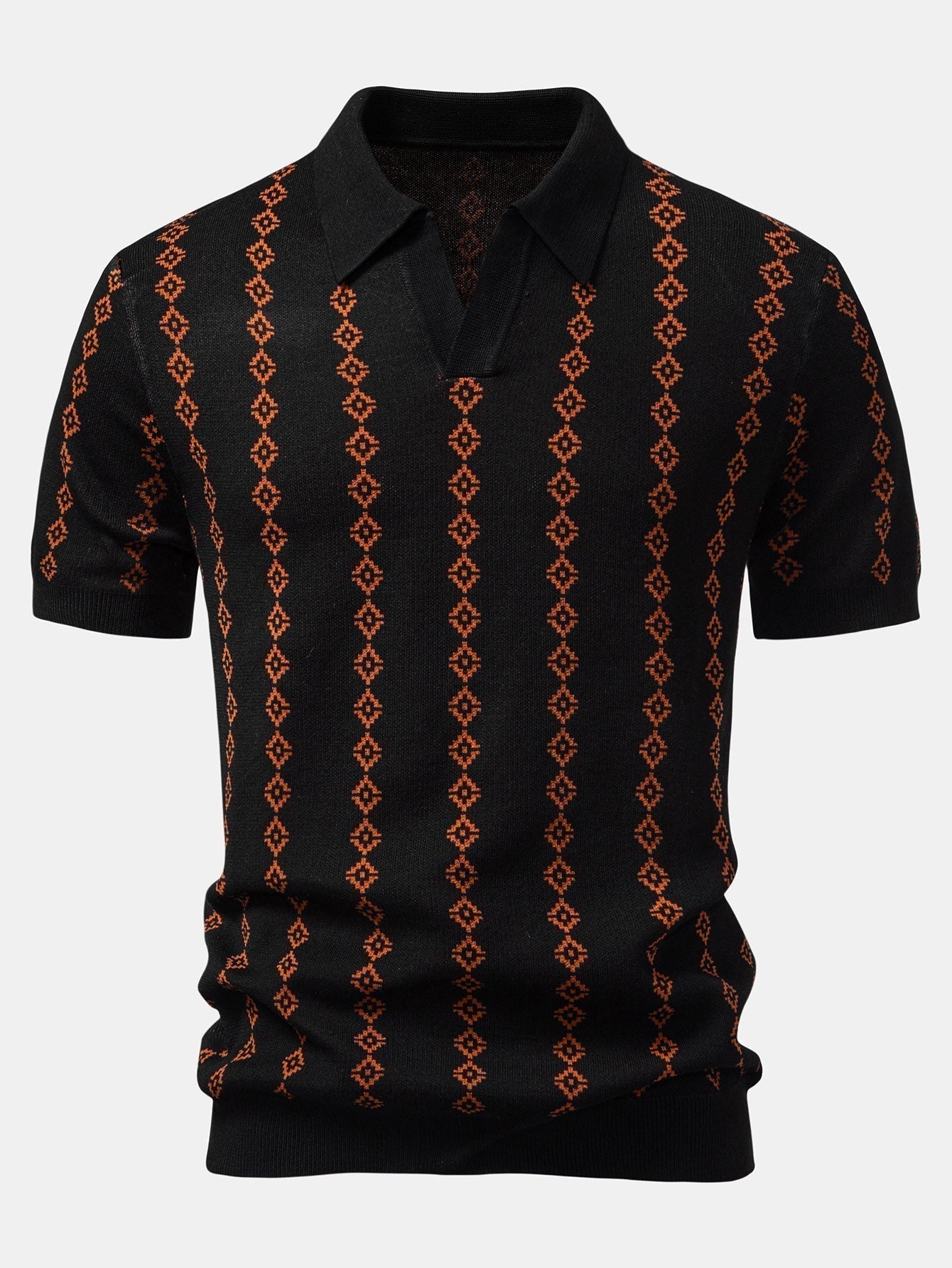 Set Geo Knit V Neck