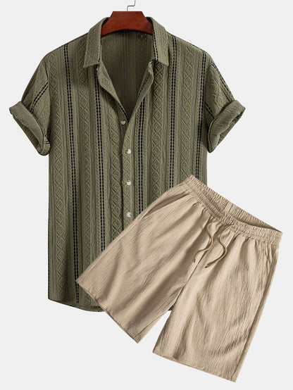 Set Geo Stripe Short