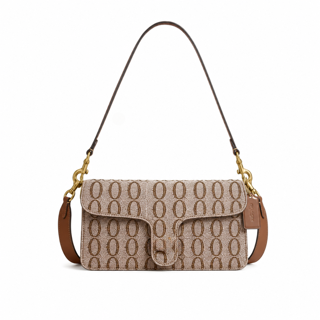 Tabby Shoulder Bag 26 In Crystal Signature Jacquard