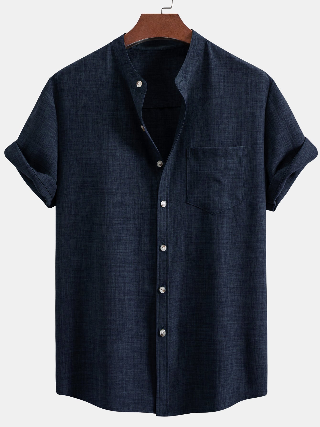 Set Stand Collar Linen