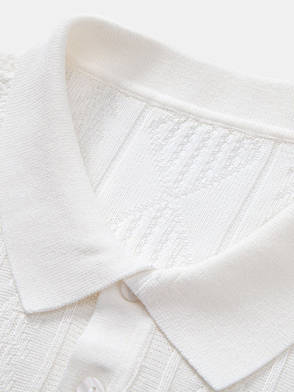 Set Geo Jacquard Polo