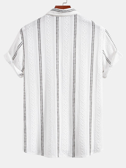 Set Geo Stripe Linen