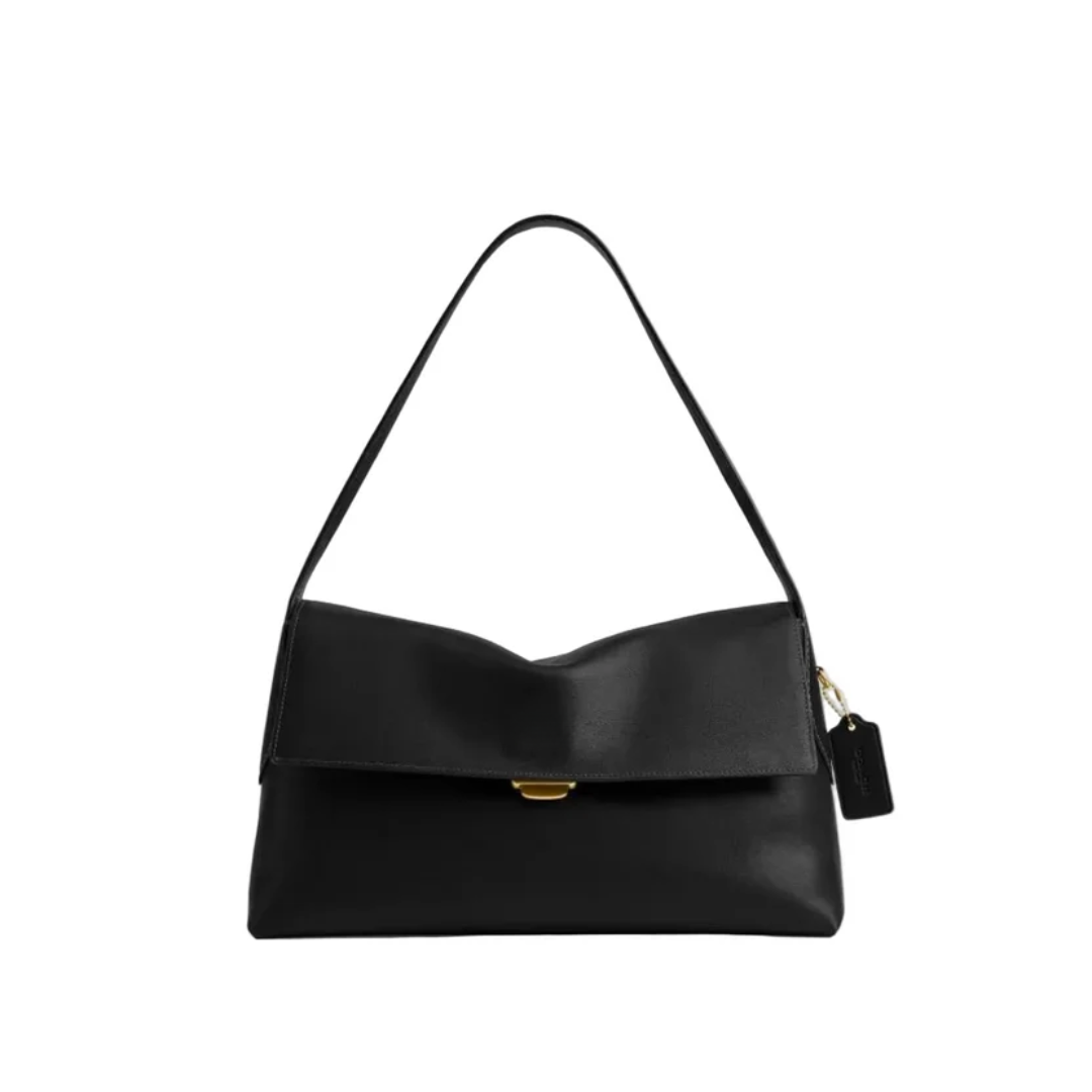 Chelsea Leather Shoulder Bag 36 "Black"