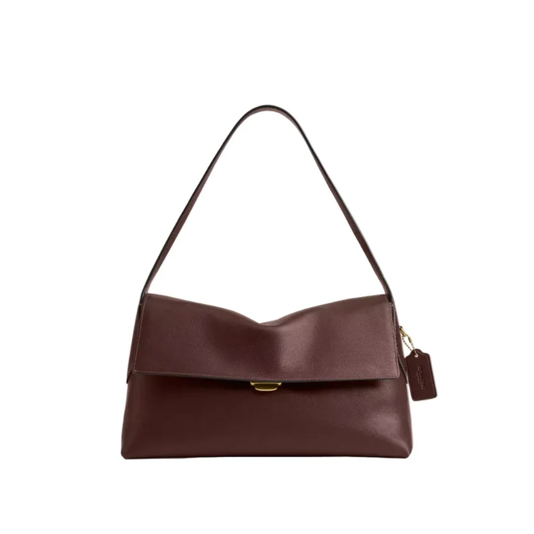 Chelsea Leather Shoulder Bag 36 "Brown"