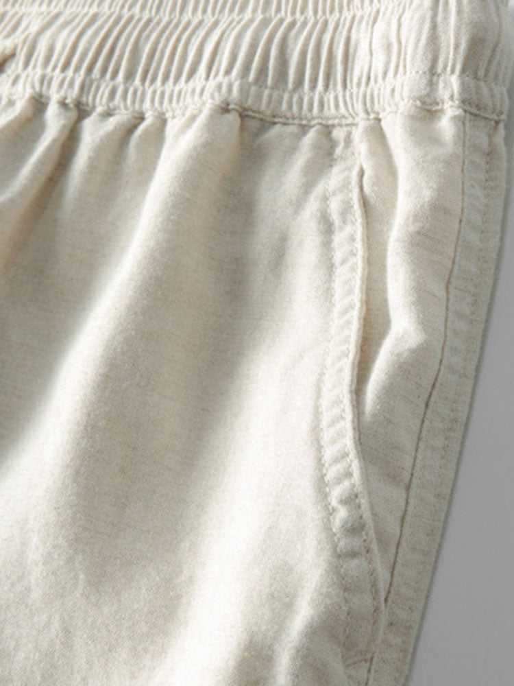 Set Eyelet Zip Linen