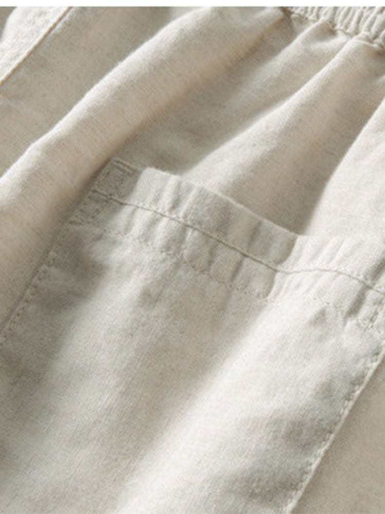 Set Eyelet Zip Linen