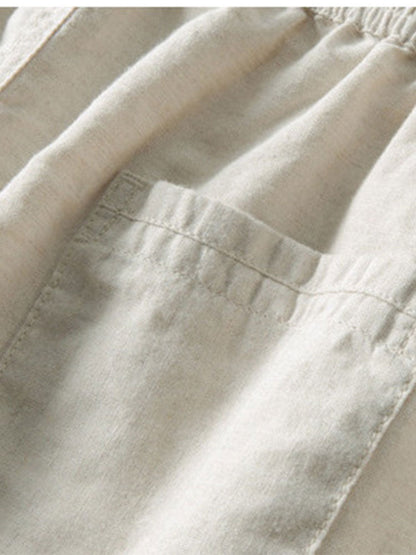 Set Eyelet Zip Linen