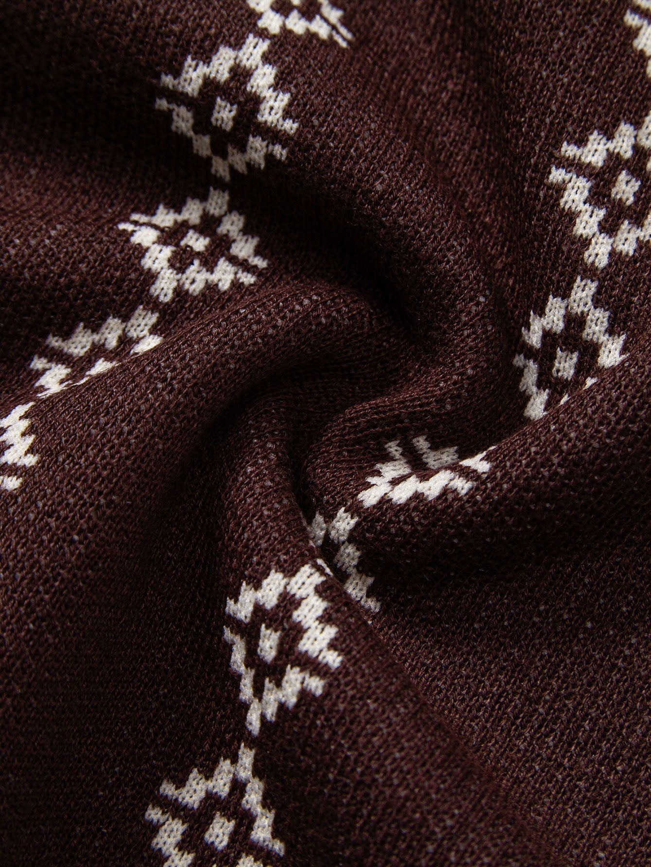 Set Geo Knit V Neck