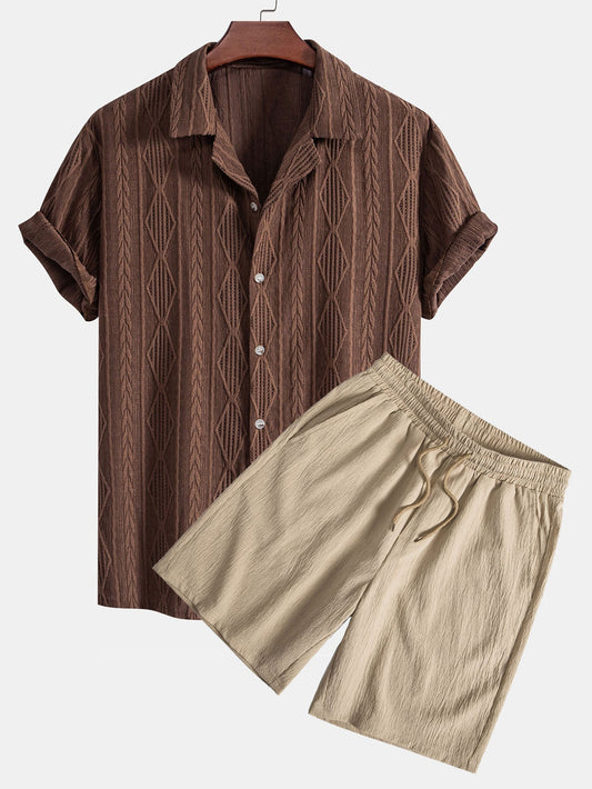 Set Eyelet Cuban Short