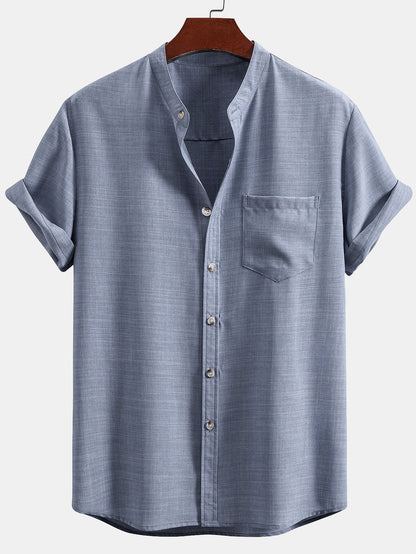 Set Stand Collar Linen