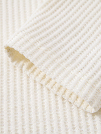 Set Waffle Mock Neck
