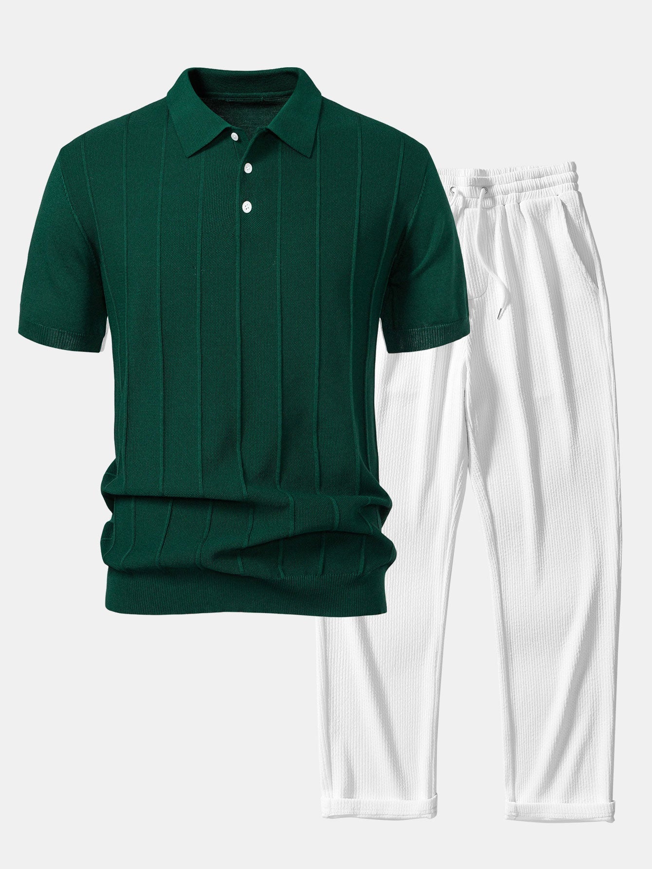 Set Stripe Jacquard Rib