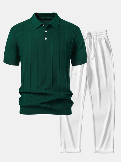 Set Stripe Jacquard Rib