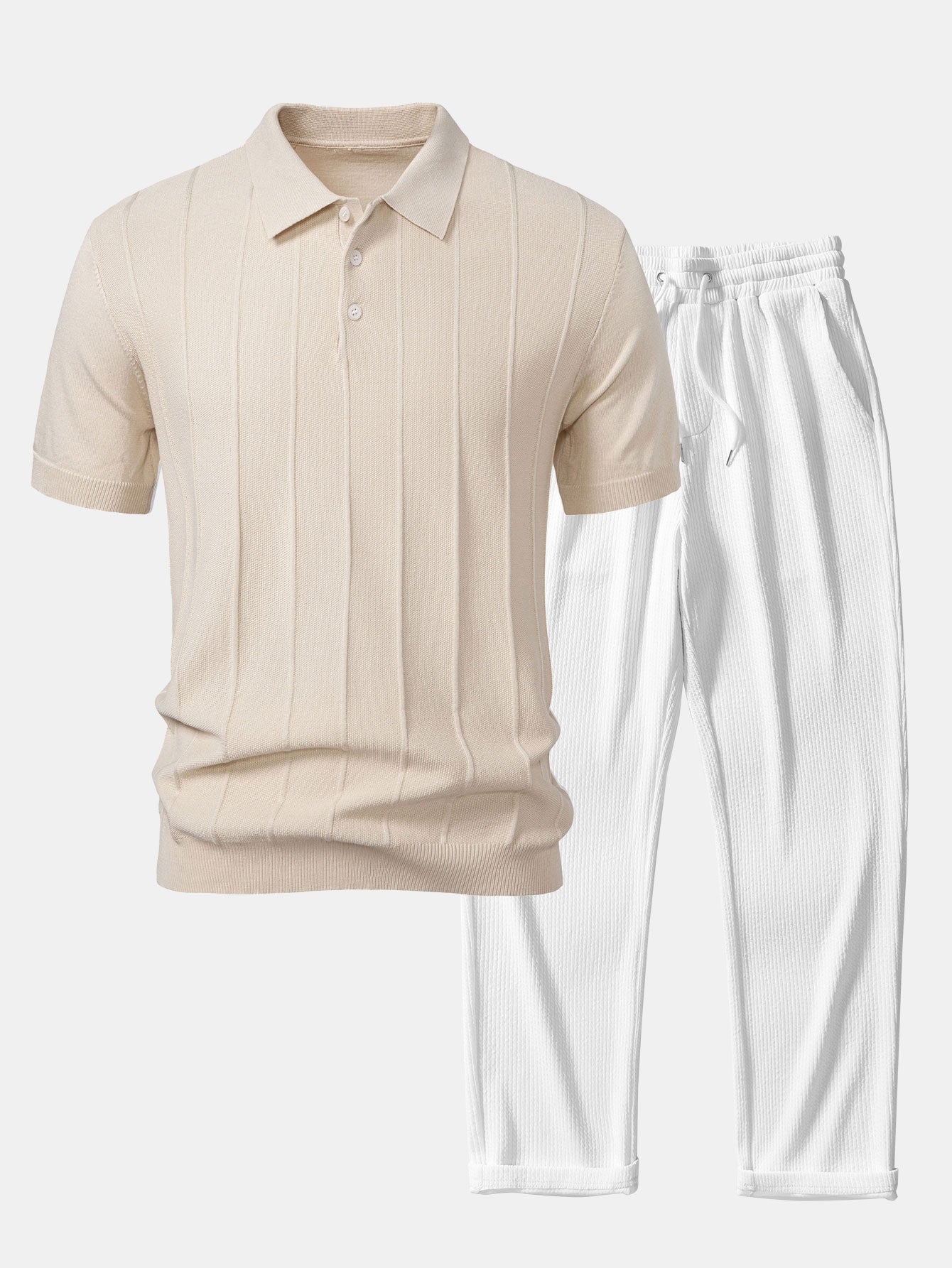 Set Stripe Jacquard Rib