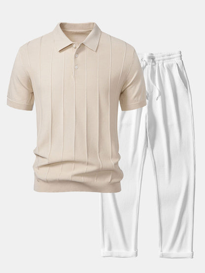 Set Stripe Jacquard Rib