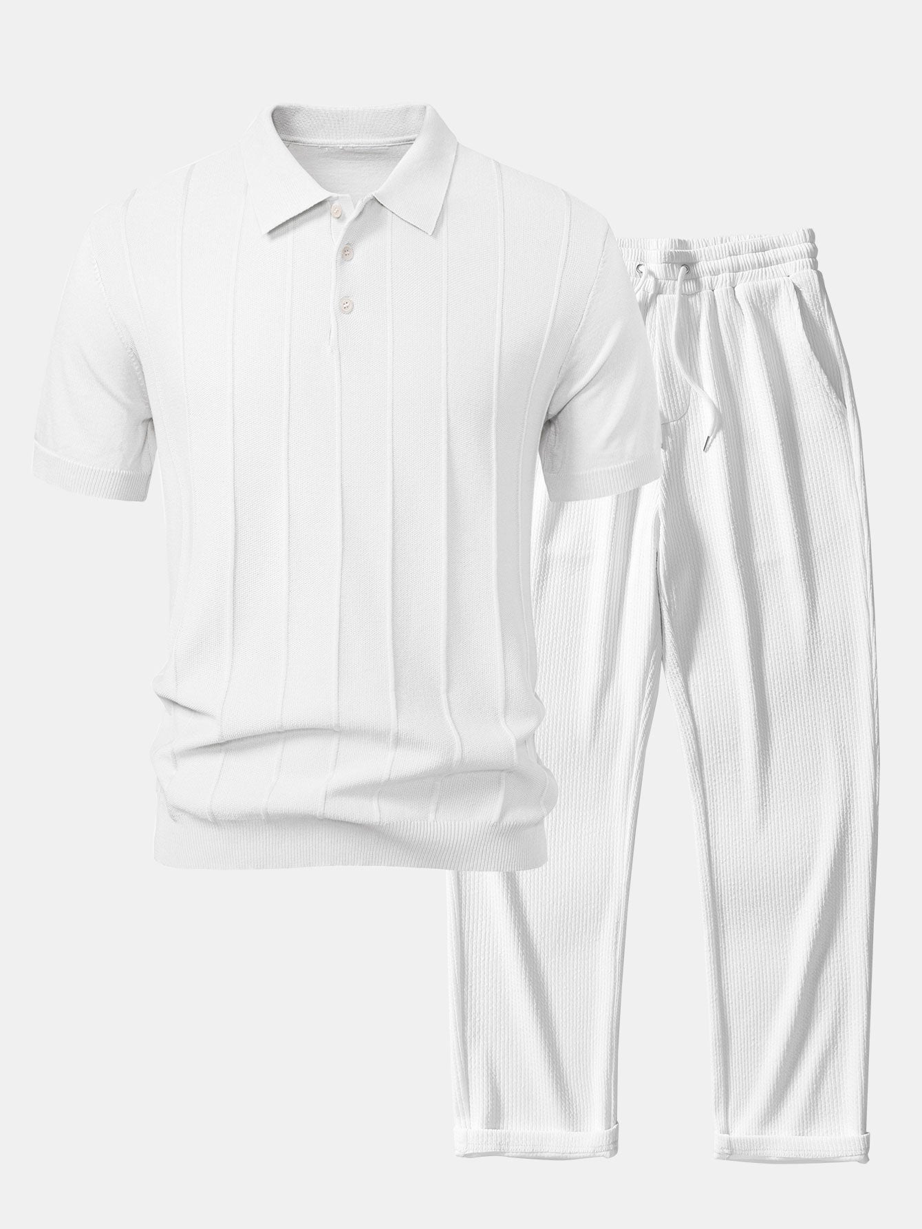 Set Stripe Jacquard Rib