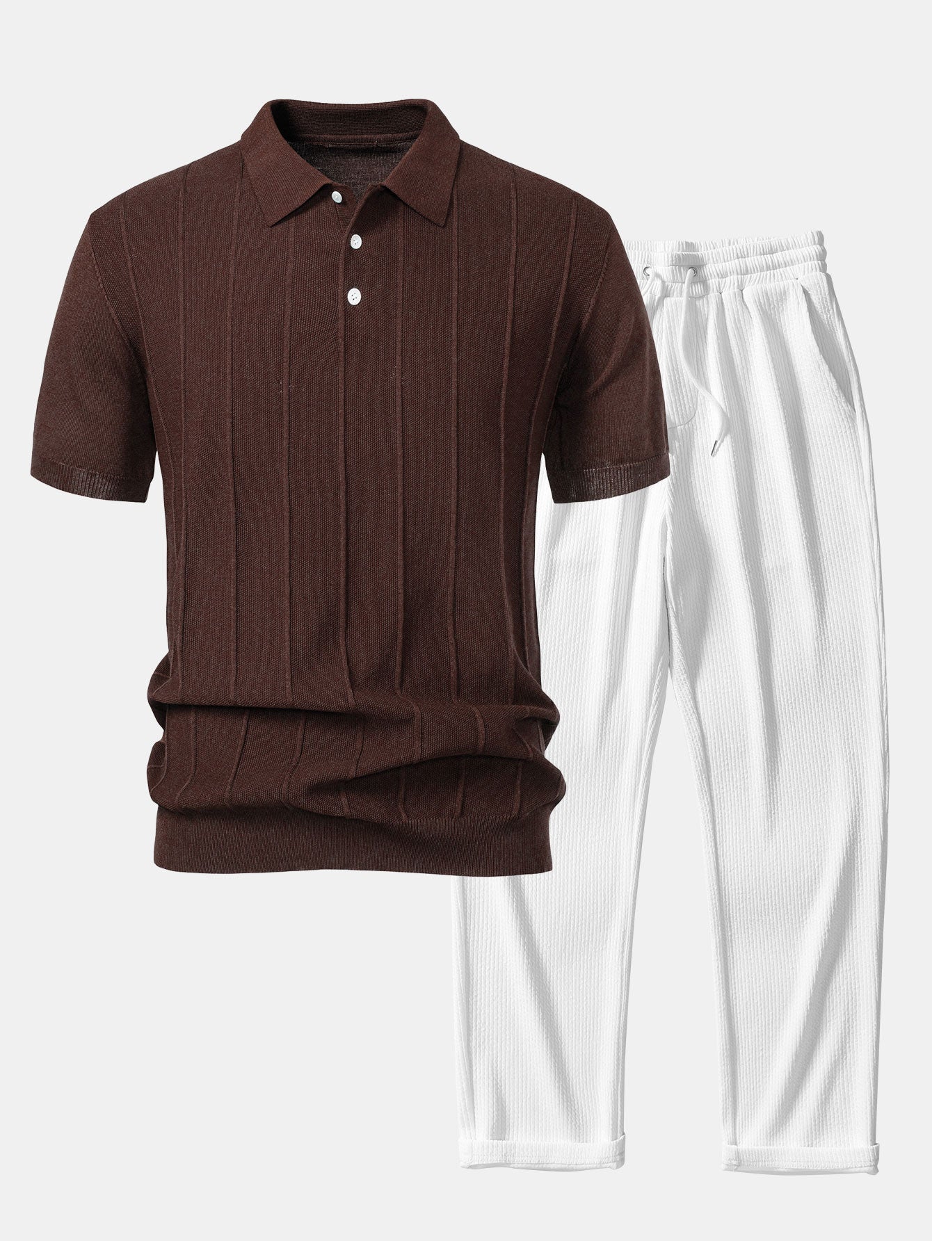 Set Stripe Jacquard Rib