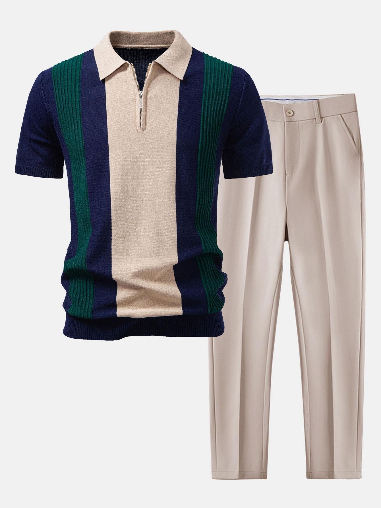 Set Color Block Knit
