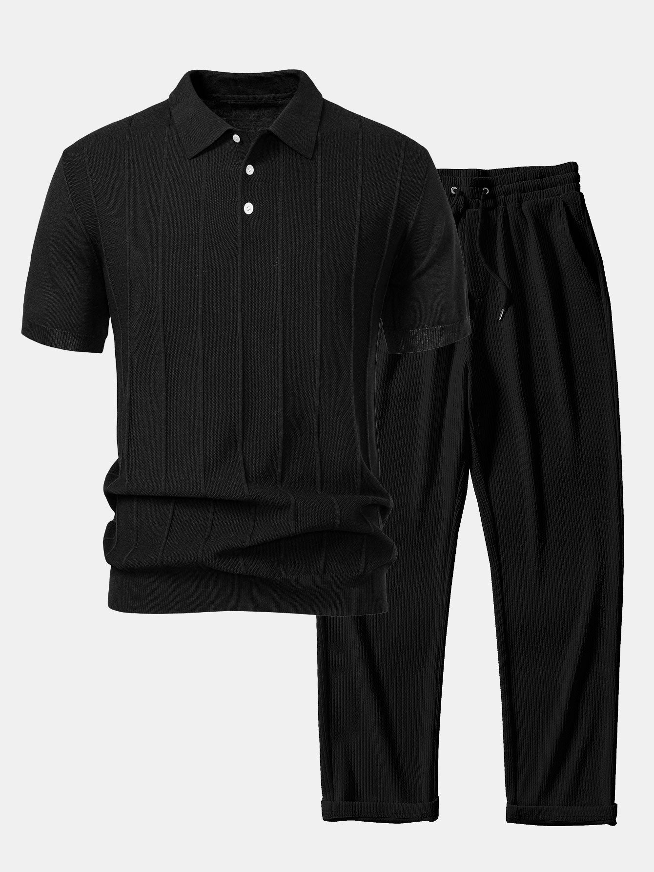 Set Stripe Jacquard Rib