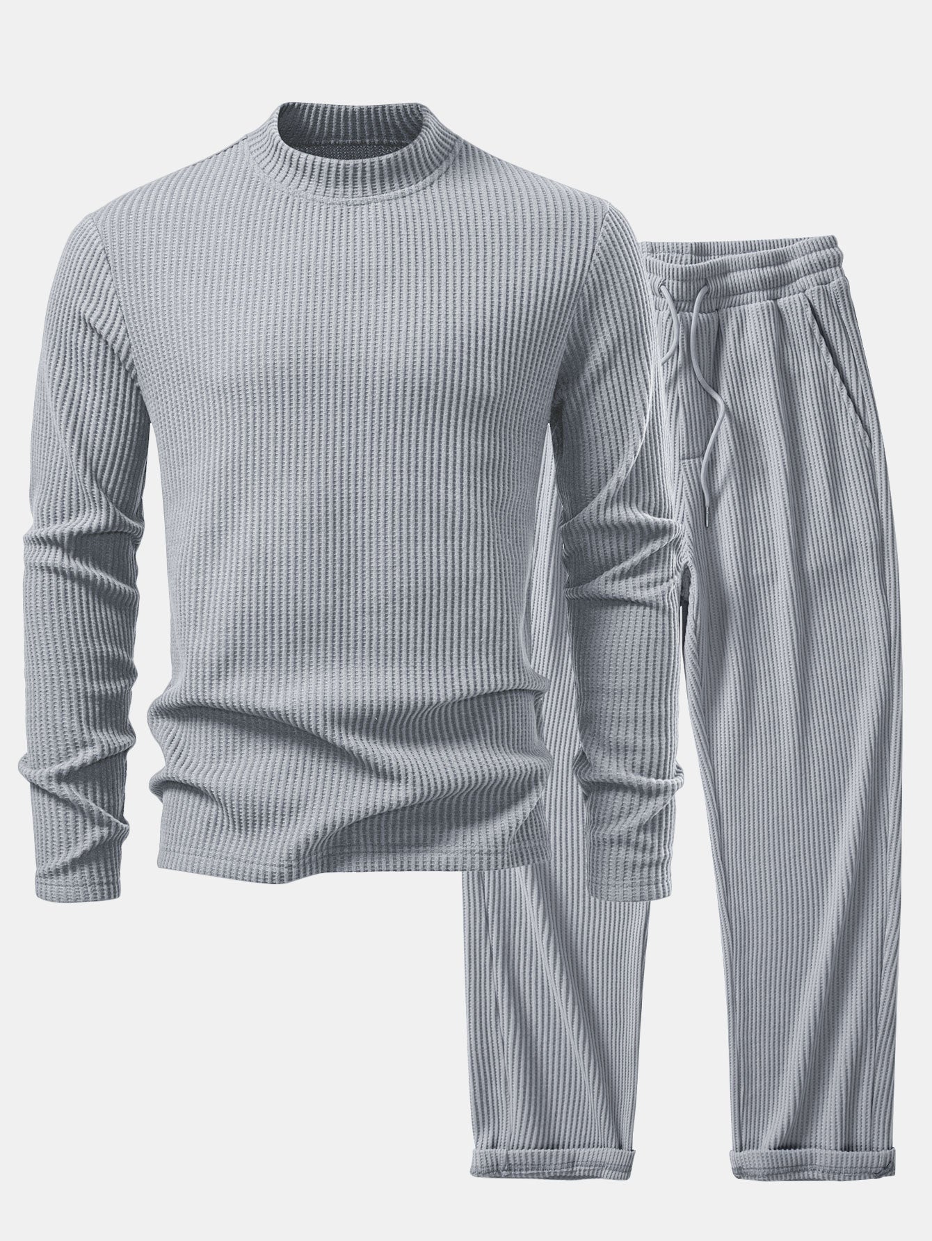 Set Waffle Mock Neck