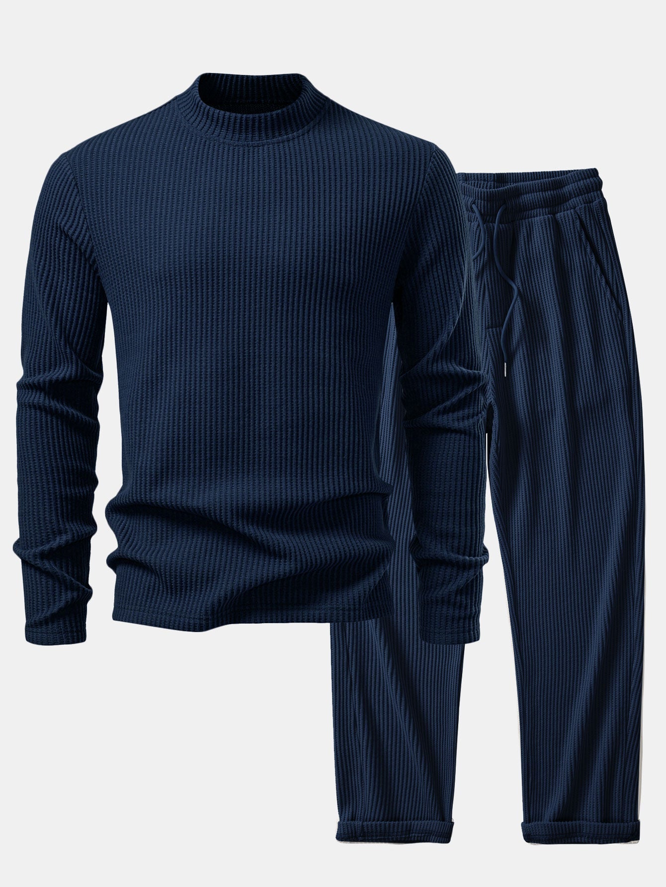 Set Waffle Mock Neck