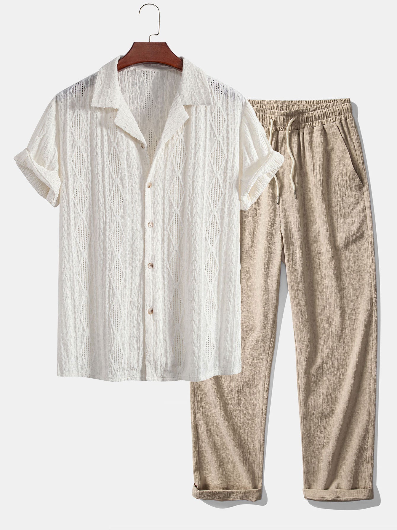 Set Eyelet Cuban Crinkle