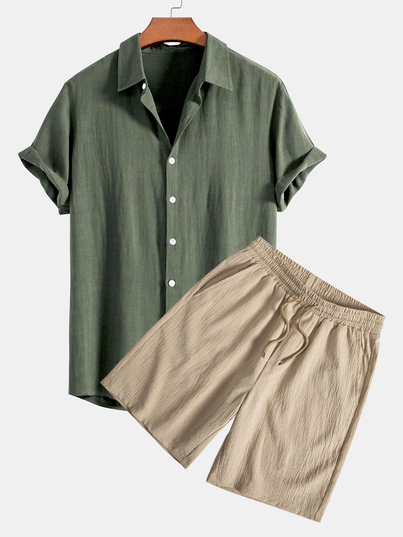 Set Linen Crinkle Short