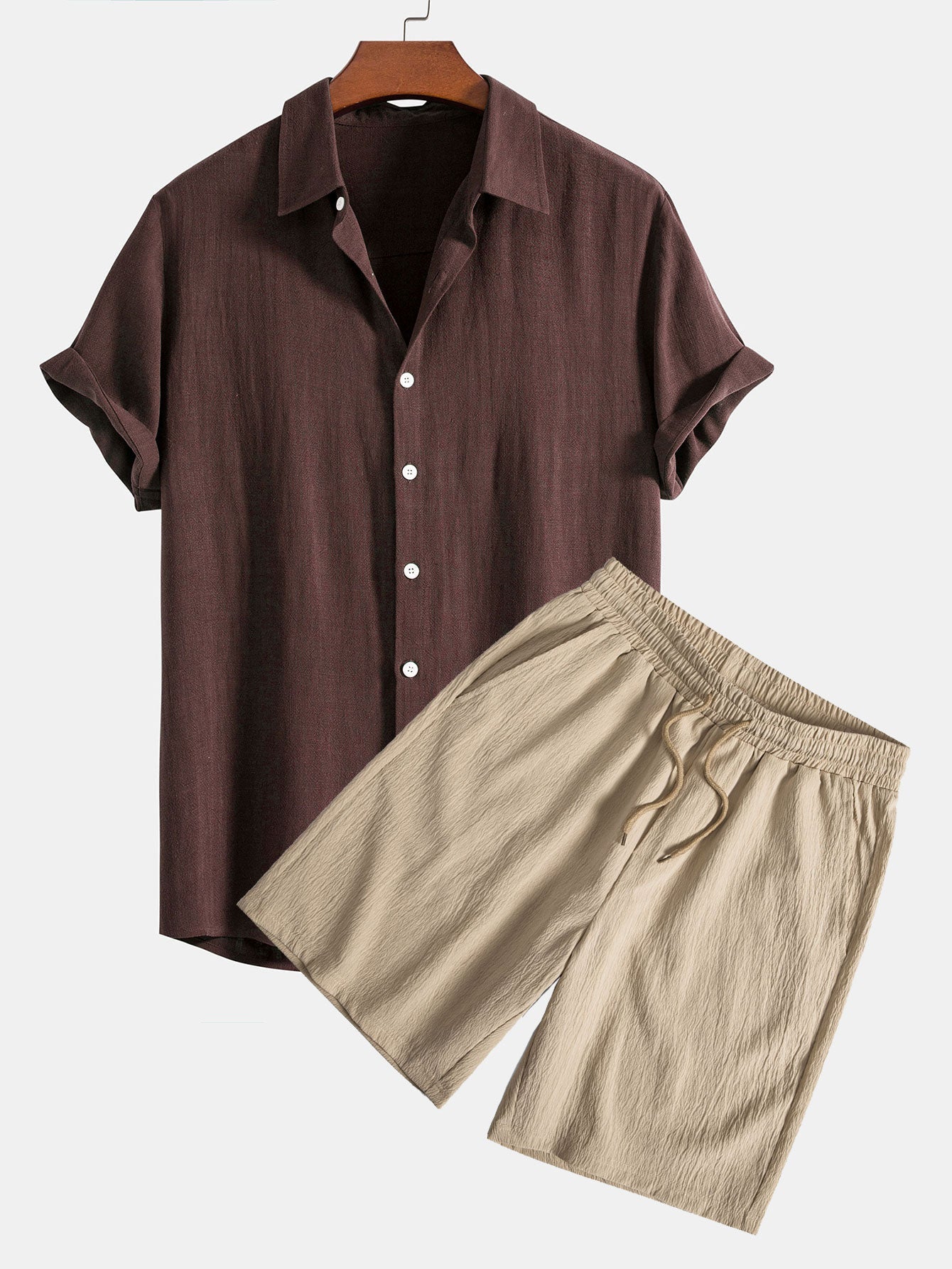 Set Linen Crinkle Short
