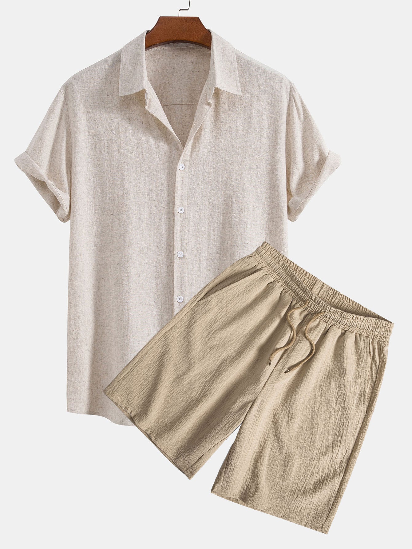 Set Linen Crinkle Short