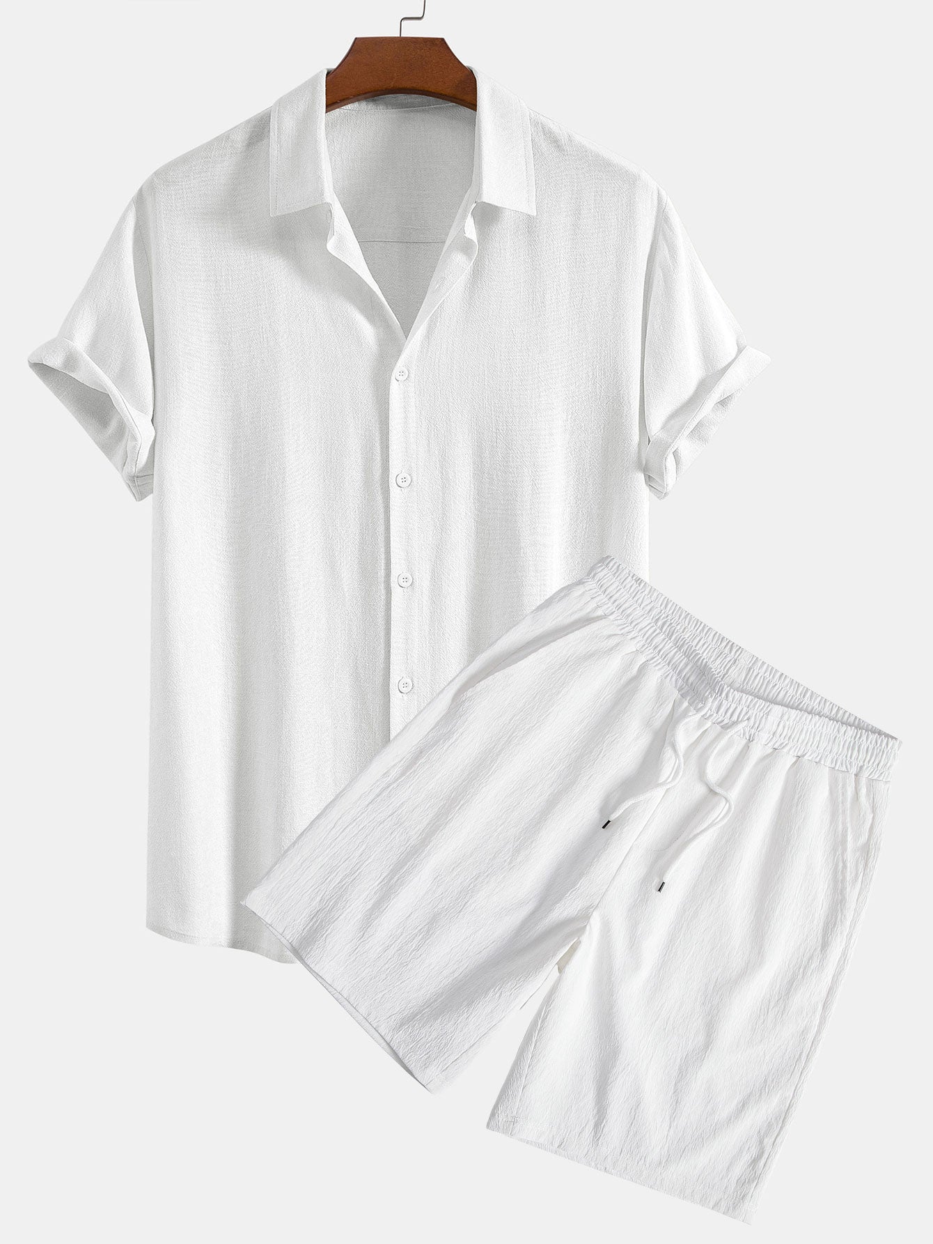 Set Linen Crinkle Short
