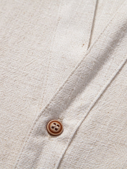 Set Linen V Neck